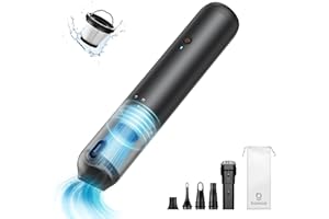 ‎BASEUS Baseus A3 Lite Handheld Vacuum Cleaner Battery Car, 12000 pa Car Vacuum Cleaner with USB-C Quick Charge, Car Vacuum Cleaner Wireless with Single Touch Empty, Mini Dust Breaker for Car, Pet Hair, Home