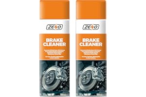ZENO Brake Cleaner 500ml 2 Bottles | Brake & Clutch Cleaning Spray | Anti-Corrosion & Anti-Rust Protection Aerosol Spray | Cleans Cars, Vans, Motor Bikes, Go Karts