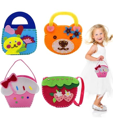 YCHYAN Kit De Couture Animaux En Feutrine - 10 Pièces Pour Enfants, Trous Préformés, Kit Éducatif Créatif Idéal Débutants Et Tous Âges