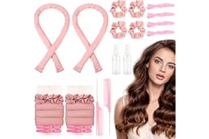 Yokilly Bigodino Lungo Per Boccoli,2 Pezzi Bigodini Morbidi Per Dormire,Heatless Hair Curler,Senza Calore Bigodino,Bigodini Per Capelli Lunghi,Strumento Per Lo Styling Dei Fai-Da-Te