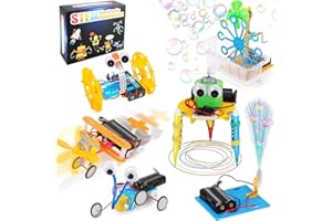Georgie Porgy STEM Zestaw robotyki dla dzieci pudełko eksperymentalne zestaw naukowy zestaw do samodzielnego wykonania elektronika prezent urodzinowy dla chłopców i dziewczynek (6 w 1)