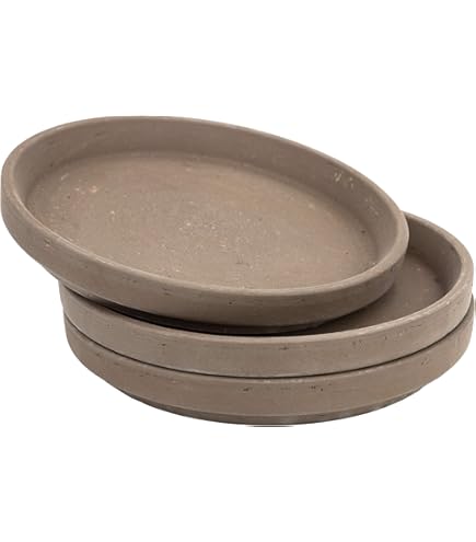 K&K Keramik-Unterschale Rund 32 Cm - Witterungsbeständig Für Draußen