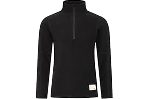Blu Apparel Kids 1/4 Zip Fleece Sweater Heavy Weight Hiking Outdoor School Camping Jumper Pullover Half Zip