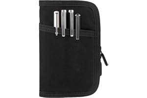 WEESTAAMO Cuaderno Cover Diario Funda Clásica Lona Encerada Cubierta Impermeable con Cremallera para Moleskine Cahier 9 x 14 cm Bloc de Notas de Bocetos Notas de Campo