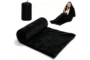 Sovsäck fleece, 180 × 80 cm stugsovsäck lätt och varm, sovsäck varm inlett, bärbar med förvaringsväska, tvättbar för camping