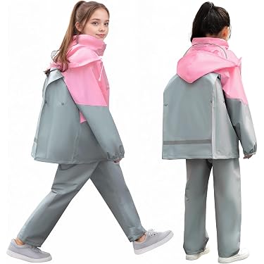 Giacca Impermeabile In Plastica Per Bambini | Ecologica | Ideale Per Pioggia (4-12 Anni) - 3