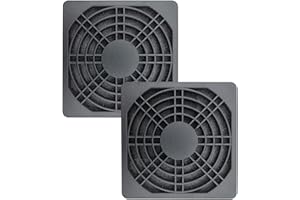 iYueMps Ventilateur Filtre PC 80mm Filtre anti-poussière Couvercle en maille 3 en 1 filtre à poussière de ventilateur(2 pcs, 80 x 80 mm)