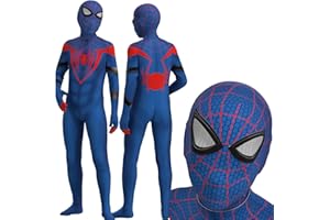 JMOCD Spiderman Kostüme Mit Maske für Kinder Erwachsene,Party Halloween Karneval Cosplay Superheld Jumpsuit