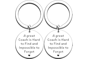 TTOVEN Coach Gifts - Portachiavi con scritta "A Great Coach is Hard to Find Coach", idea regalo per uomini e donne, Argento, Taglia unica