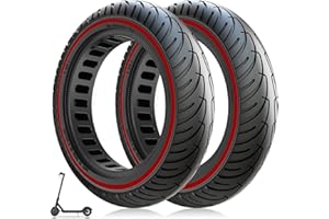 Amitor Pneu Plein pour Xiaomi M365 Pro Pro2 1S 3 Trotinette Electrique, Pneu Increvable 8,5 Pouces, Pneu 8 1/2 x2 Antidérapant et Antiusure, Roue Pleine Trottinette 50/75-6.1