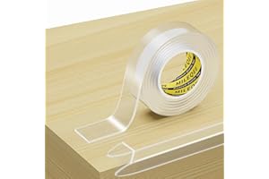 MILEQEE Clear Edge Protector Strip, 20mm×1m,Sharp Edge Wrap Cover Tape, Self Adhesive Protective Bumper Guards for Cabinet Door Desk Glass Table Bed Furniture, Kitchen Countertop, Waterproof