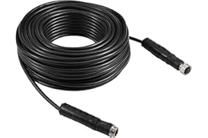 DALLUX Backup Camera Cable 4PIN Video Power Aviation Extension Wire for Vehicle Car Camper Bus Van Truck Motorhome Trailer RV Reverse Rearview Parking Monitor CCTV System Waterproof Shock Proof 10m 32.8ft