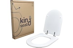 King Seat ‎EM724Y Dolomite Clodia Sedile Copriwater Dedicato, Bianco Lucido