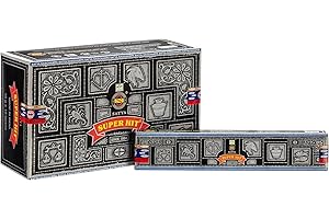 RUSHANT Satya Superhit (BNG) Kadzidełka 15 g x 12 sztuk do medytacji, jogi, relaksu, uzdrawiania i pozytywnego nastawienia (zielone certyfikowane)