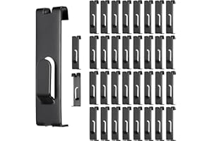 IGNPION Lot de 35 crochets de suspension en métal pour tableau de bord, panneaux d'affichage, crochets encoches pour cadre photo, œuvres d'art commerciales, accessoires de grille pour magasin