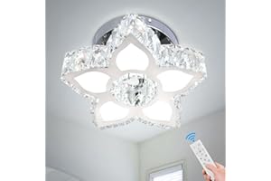 Cainjiazh Kronleuchter Deckenleuchte Kristall-Deckenleuchte Moderne Mini-Kronleuchter Blume LED Deckenlampe,Moderne Dimmbar mit Fernbedienung für Esszimmer Schlafzimmer Wohnzimmer kleines Zimmer