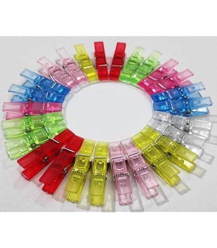Translucent Mini Craft Clips Mini Wooden Pegs 100PCS Mini Clear Photo Clips – Tiny Plastic Pegs For ...