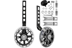 TenFans Ruedines Bicicleta Infantil Universal,Destello Bicicleta Estabilizador Ruedas,Bicicleta Infantil Ruedines,Estabilizador de BicicletaRuedas Niño Bicicleta