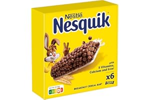 Nesquik Nestlé Barritas de Cereales Nesquik, 6 x 25g