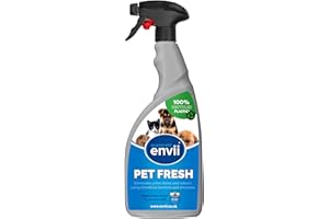 Envii Pet Fresh – Neutralizzatore di Odori e Macchie per Animali Domestici – Rimuove Urina da Tessuti, Pavimenti e Superfici – Spray Enzimatico Naturale e Sicuro per Cani e Gatti – 750 ml