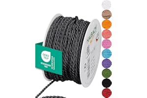 Halbach Seidenbänder Premium Kordel (anthrazit) | Breite 4mm Länge 25m | Made in Germany & Öko-Tex Zertifiziert | glänzende Satinkordel aus Acetat