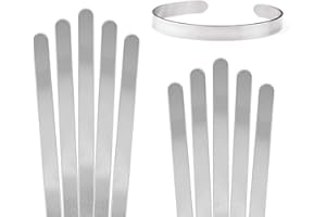 3/8 by 6 ImpressArt Soft Strike 14 Gauge Aluminum Bracelet Stamping Blanks---10 Blanks by ImpressArt