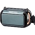 amazon basics Bluetooth 9W Speaker, with TWS Function, Powerful Bass, BT 5.3, MicroSD Card Slot, RGB Lights, AUX Input, USB Support, and in-Built Noise Cancelling Mic (Grey)