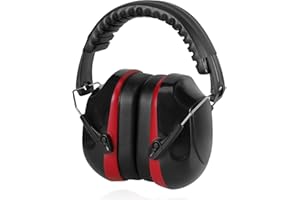 Zocipro Cascos Antiruido para Adultos, 34dB SNR Orejeras de Seguridad Ajustable, Cascos Cancelación de Ruido para el Tiro, Jardinería, Estudiar, Trabajo de Construcción