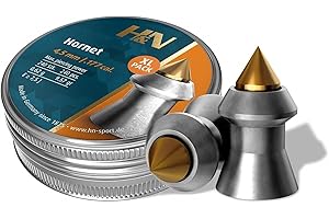H&N SPORT H&N Hornet XL Pack - Luftgewehrkugeln 4,5 mm – Diabolo 0,65 g mit Messingspitze – hohe Durchschlagskraft & Präzision – 240 Stück – für Luftgewehr & Luftpistole – Made in Germany