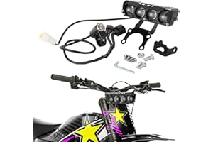 Runfarr Motorcycle Front Light Bar,Plug and Play Headlight Kit Driving Lamp Headlight with Switch and Mounting Bracket for Talaria Sting MX3/MX4/MX5