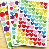 PuTwo - Adesivi 18 Fogli 1200 Adesivi per Fujifilm Instax Mini Photo Foto Stickers Scrapbooking Instax Mini Photo Accessori f