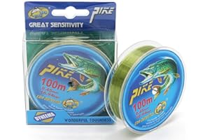 BPS FISH BPS Línea Hilo de Pesca 100m Nylon Monofilamento Color Marrón/Verde Multifilamento Material Súper Fuerte Pesca Profesional