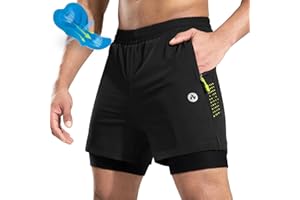 Nepest Men's Mountain Bike Shorts 4D Padded Cycling Bicycle Biker Riding Loose-fit Gel Padding MTB Shorts Zipper Pockets