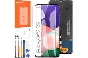 ARBILATO Display for Samsung Galaxy A22 5G Screen Replacement for Samsung A226 LCD Screen SM-A226B, SM-A226L Touch Display Digitizer Assembly Repair Parts (Black)