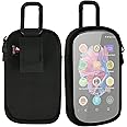 TXEsign MP3 & MP4 Player Carry Case Bag with Clear Window, Travel Carrying Case for 4" Touch Screen MP3 MP4 Music Player Storage Bag with Inner Pocket for Earphones, USB Cable, Memory Card (Black)