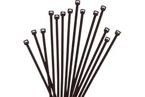 XINGO 1000 Piezas Marrón Bridas para cables profesionales, 100mm x 2.5mm,Resistentes UV, Bridas para Cables Para Oficina, Hogar, Exteriores
