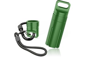 SAMYERLEN Aluminum Alloy Carrying Case Compatible with Ledger Nano X/S Plus YubiKey USB 5 5C NFC Nano, Waterproof & Shockproof USB Thumb Drive Device Storage, Secure Case for Cryptocurrency Cold Wallet, Green