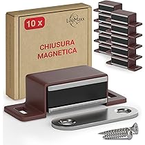 Calamita Per Mobili - Chiusura Magnetica Rotonda Marrone, Per Ante Armadio E Cucina - Foto 2