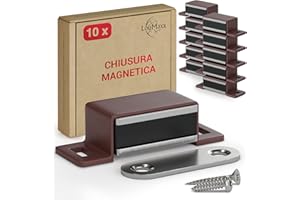 Loumaxx chiusura magnetica, per porta, mobili, porta dell’armadio , Marrone