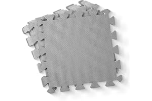 kidoola Foam Baby Play Mat (29x29cm) – Thick & Soft EVA Foam Interlocking Floor Tile Matting for Children – Safe & Comfortable 7mm Thick Play Flooring (9pc) - Pink