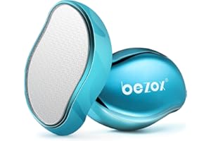 BEZOX 2in1 Lima per Piedi in Nano Vetro per Una Rimozione Delicata di Calli e Duroni, Lima per Talloni Screpolati, Rimuove e Ammorbidisce la Pelle con Calli e Talloni Screpolati