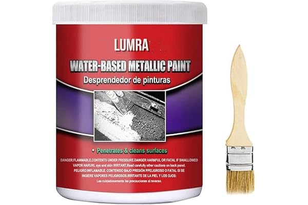 LUMRA Water-Based Metal Rust Remover & Primer - Heavy-Duty Rust Converter and Anti-Corrosion Protection for Iron, Steel, Gates, Tools, Furniture, Automotive Parts & Industrial Surfaces