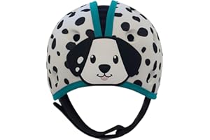 SafeheadBABY Casco di sicurezza per bambini pluripremiato per gattonare e camminare Caschi di protezione per la testa del bambino Traspiranti ed espandibili - Blu dalmata