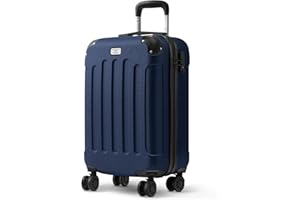 LUGG 20 Inch Skywander Lightweight Travel Cabin Bag - Carry On Approved Suitcase, ABS Shell Protection, Water Resistant & Safe Locking System - Easyjet Overhead Compliant (55x20x35cm)