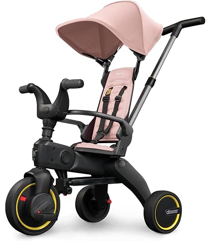Doona Liki Trike S3 – Blush Pink | Foldable & Compact Tricycle for