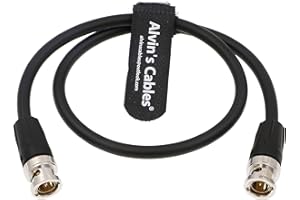 Alvin's Cables BNC męski na męski 12G HD SDI kabel koncentryczny do kamery wideo 4K 50 cm