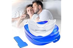 7STARLAKE Anti Snoring Mouthpiece, Effective Snoring Stopper, Night Bite Splints for Men and Women to Prevent Teeth Grinding and Snoring Snoring Stopper (Blue)