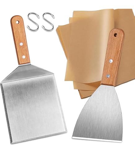 Spatule Inox Pour Poisson Et Viande – Large Et Robuste – Idéale Grillade, BBQ, Plancha