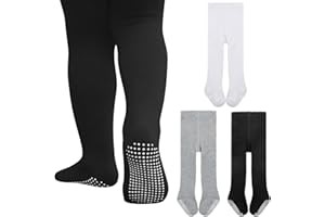 Durio Strumpfhose Baby Baumwolle Kinderstrumpfhose Mit Stopper Anti-Rutsch Warme Strümpfe Leggings