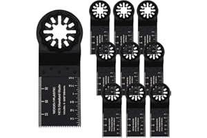 SINYEA Starlock Multitool Blades,10 Pcs Multi Tool Blade Set Bosch Multitool Blades Compatible with Bosch Fein Milwaukee Ryobi Makita Metabo, Hitachi, AEG, Einhell and More 35mm